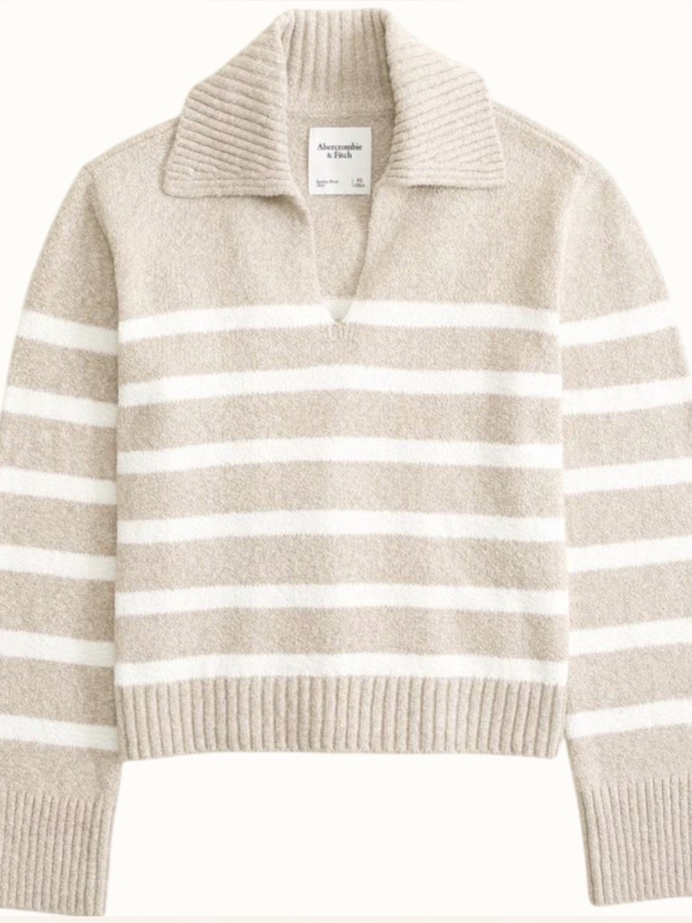 Cropped Collared Sweater